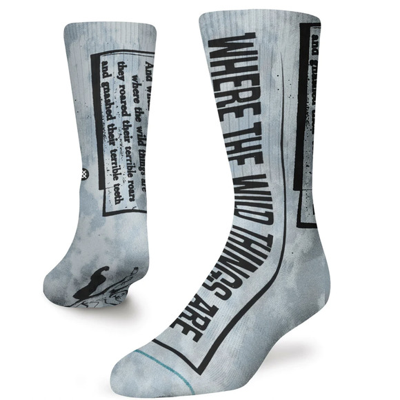 Stance Where The Wild Things Are Out Of Weeks Crew Socks Size Kids Large 3-5.5 - Picture 1 of 9